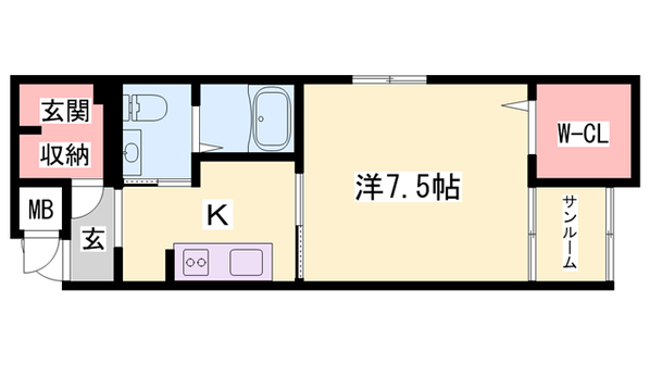 エクセル神屋町の物件間取画像